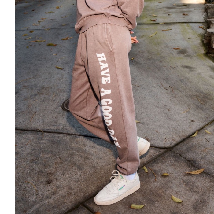 Garage, “Have A Good Day” Sweatpants, Size Medium, Euc